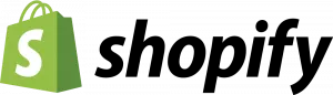 shopify logo black