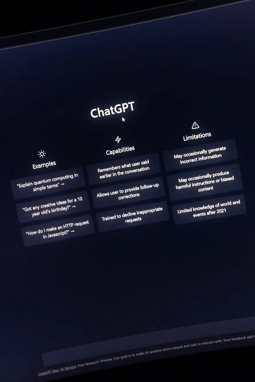 GEO for Baby Brands 2 ChatGPT interface displaying examples, capabilities, and limitations.